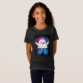 Camiseta Neon Glow Ghost Kids Costume