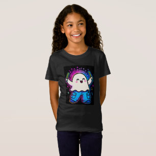 Camiseta Neon Glow Ghost Kids Costume