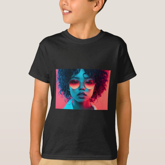 Camiseta Neon Glow Sticker (Frente)