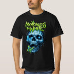 Camiseta Neon Gothic Skull<br><div class="desc">Elevate your streetwear collection with this striking, high-contrast graphic design. This piece features a masterfully detailed anatomical skull rendered in a "melting" or "dripping" style, creating a dark yet fluid aesthetic. Key Design Elements: Vibrant Color Palette: A bold contrast between Electric Blue shading and Neon Lime Green highlights, designed to...</div>