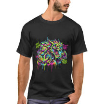 Camiseta Neon Graffiti Monstro – Fera de Arte Urba