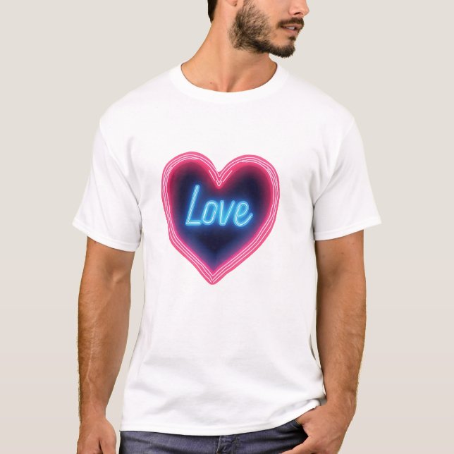 Camiseta Neon Heart (Frente)