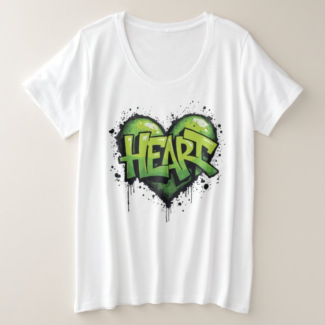 Camiseta Neon Heartbeat (Frente do Design)