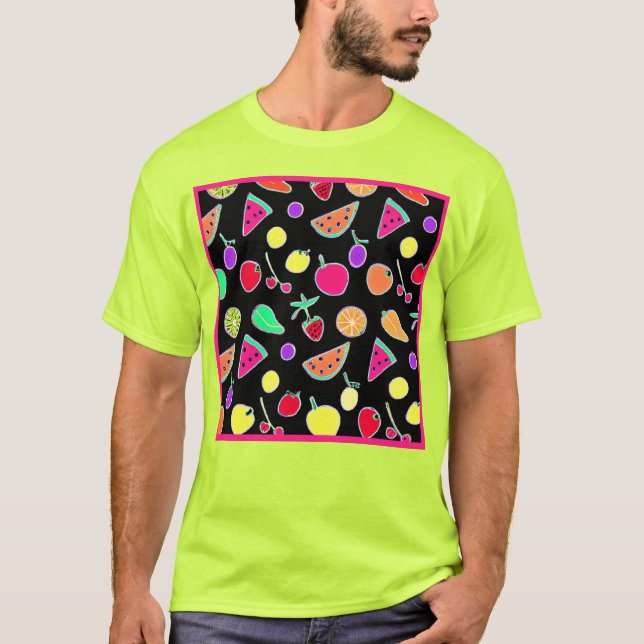 Camiseta Neon Magic Tropic Radiante (Frente)