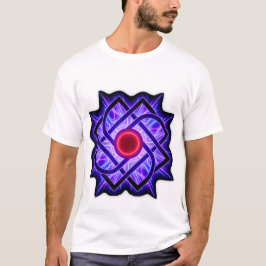 Camiseta Neon Mandala – Brilho Roxo