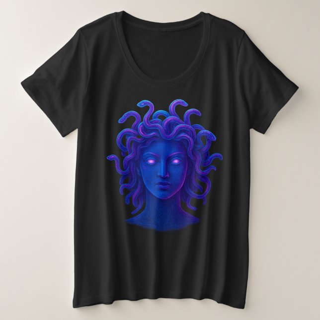 Camiseta Neon Medusa (Frente do Design)