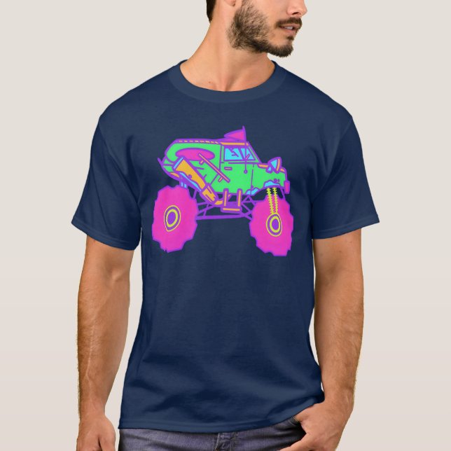 Camiseta Neon Monsterruck girl (Frente)