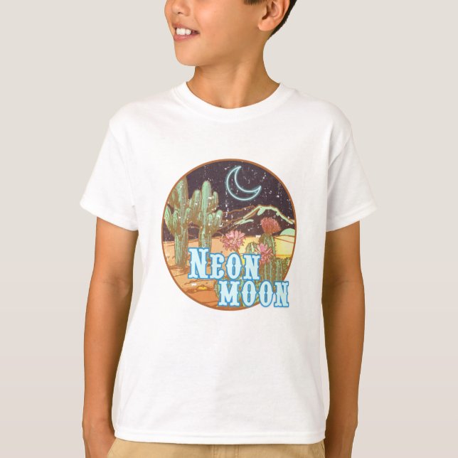 Camiseta Neon Moon Retro Western (Frente)
