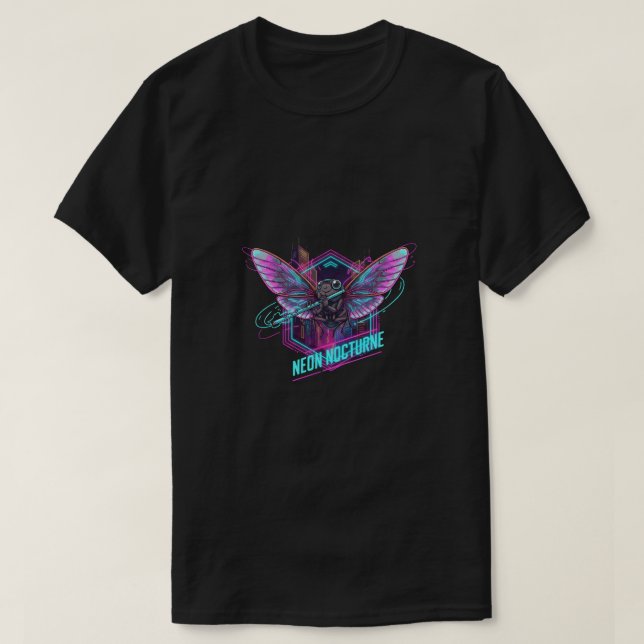 Camiseta Neon Nocturne (Frente do Design)