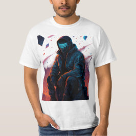 Camiseta Neon Nomad - Cyber Desert Wanderer