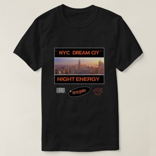 Camiseta Neon NYC - Dream City Vibes (Frente do Design)