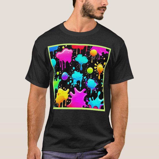 Camiseta Neon Paint Drives Design (Frente)