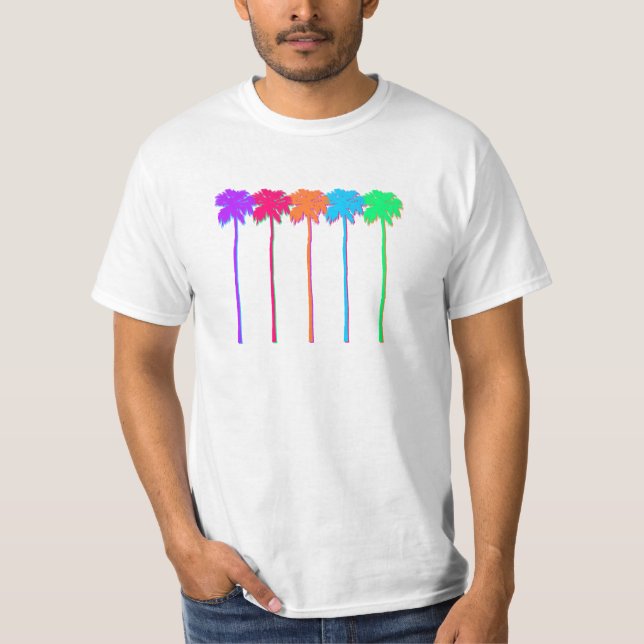 Camiseta Neon Palm Trees (Frente)