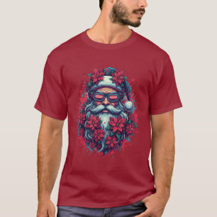 Camiseta Neon Papais noeis, Arte de Natal