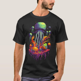 Camiseta Neon Psychedelic, de águas-vivas: Fantasias Galáti