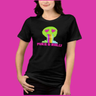 Camiseta Neon Puke & Rally Face Shirt   Festa