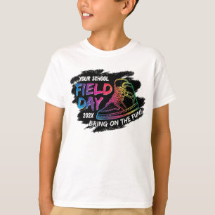 Camiseta Neon Rainbow Sneaker School Day Personalizado