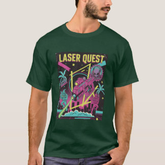 Camiseta Neon Retro 90 Laser Space Battle gift