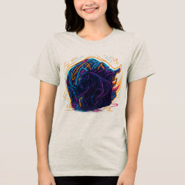 Camiseta Neon Rhino Energy Art