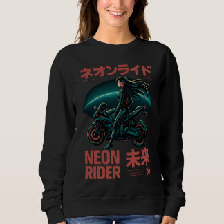 Camiseta Neon Rider - Japonês Cyber Aestético