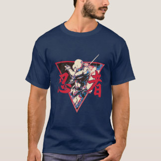 Camiseta Neon Shadow Ninja - Arte Guerreira Dinâmica Japone