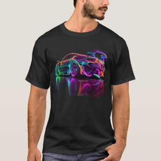 Camiseta Neon Sports Car retro