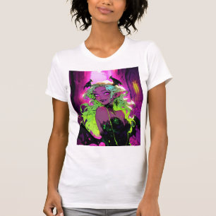 Camiseta Neon Succubus Demon Anime Girl