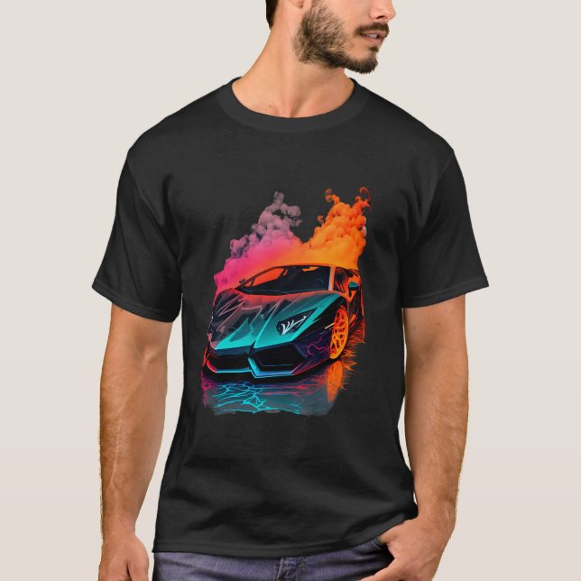 Camiseta Neon Supercar (Frente)