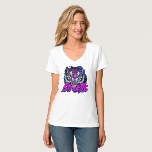 Camiseta Neon Tiger Urban Streetwear Design