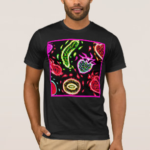 Camiseta Neon Tropical Fruta Padrões Art Comprar Agora