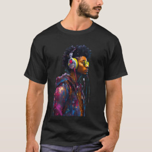 Camiseta Neon Vibes: O Bebê Artístico da Rua