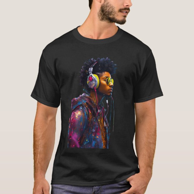 Camiseta Neon Vibes: O Bebê Artístico da Rua (Frente)