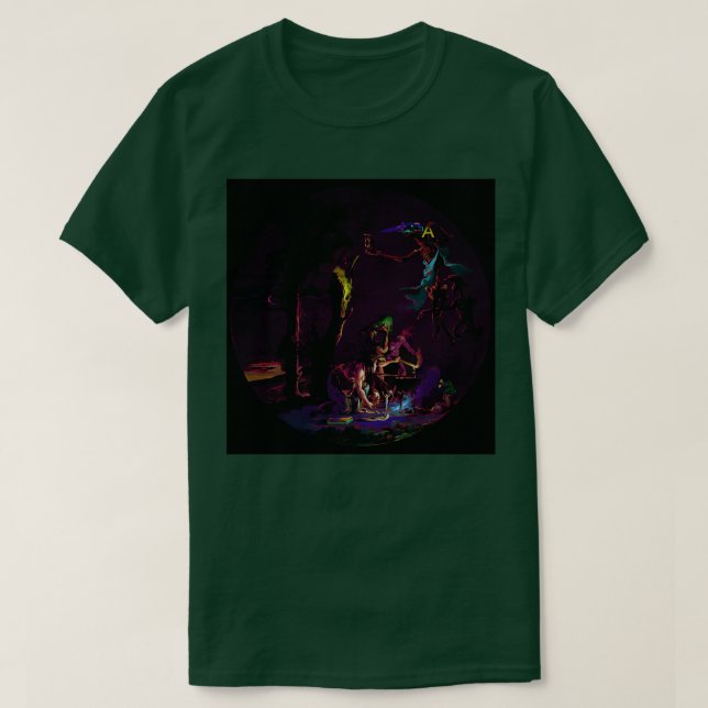 Camiseta Neon Witch (Frente do Design)