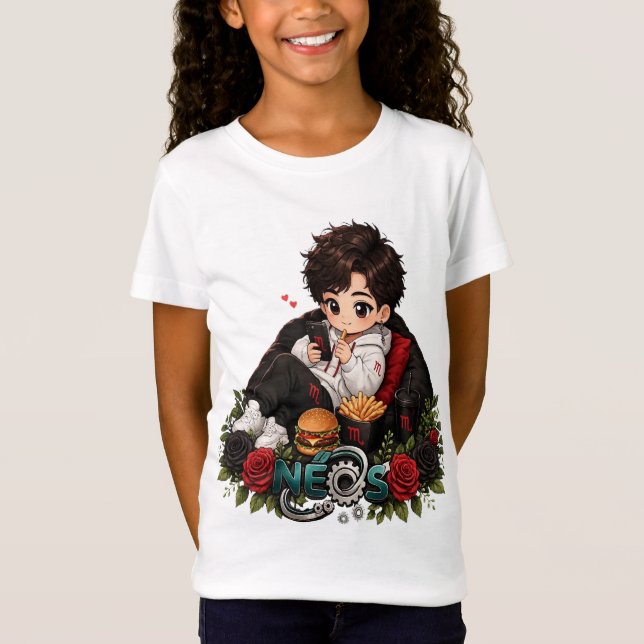 Camiseta Neos Kawaii Zodíaco Escorpião (Frente)