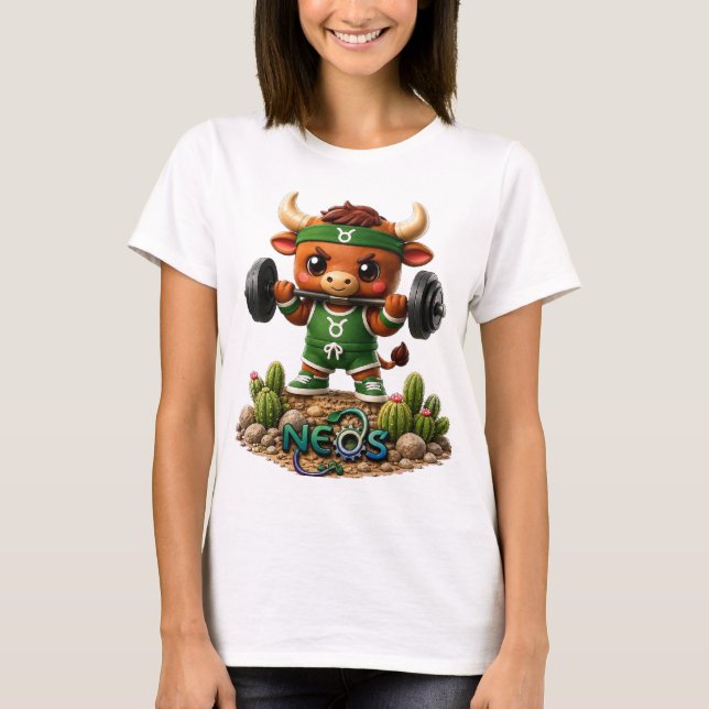 Camiseta Neos Kawaii Zodíaco Touro (Frente)