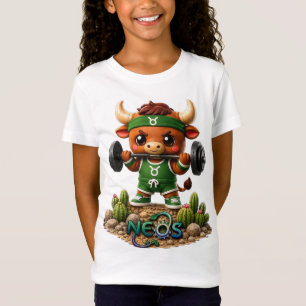 Camiseta Neos Zodíaco Kawaii Touro