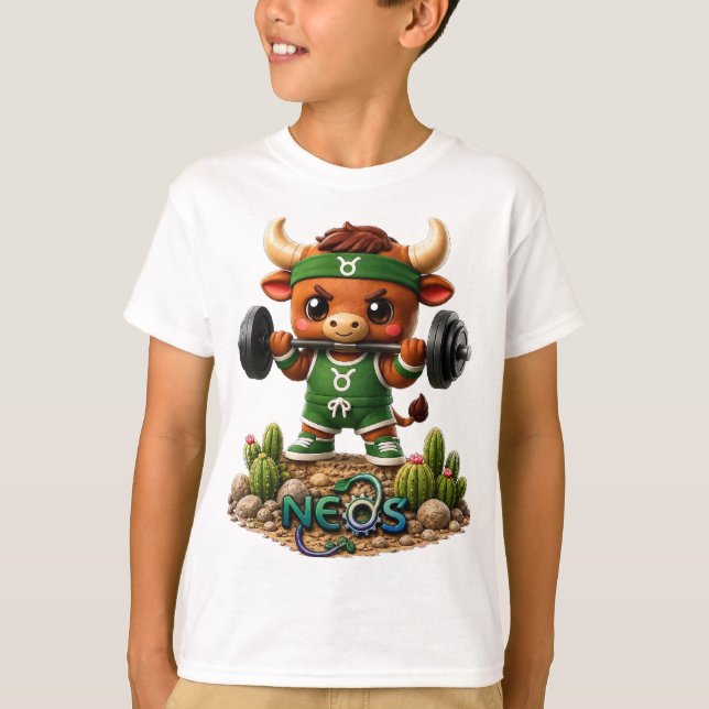 Camiseta Neos Zodíaco Kawaii Touro (Frente)