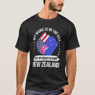 Camiseta Neozelandês Patriota Americano Crescido Orgulhoso