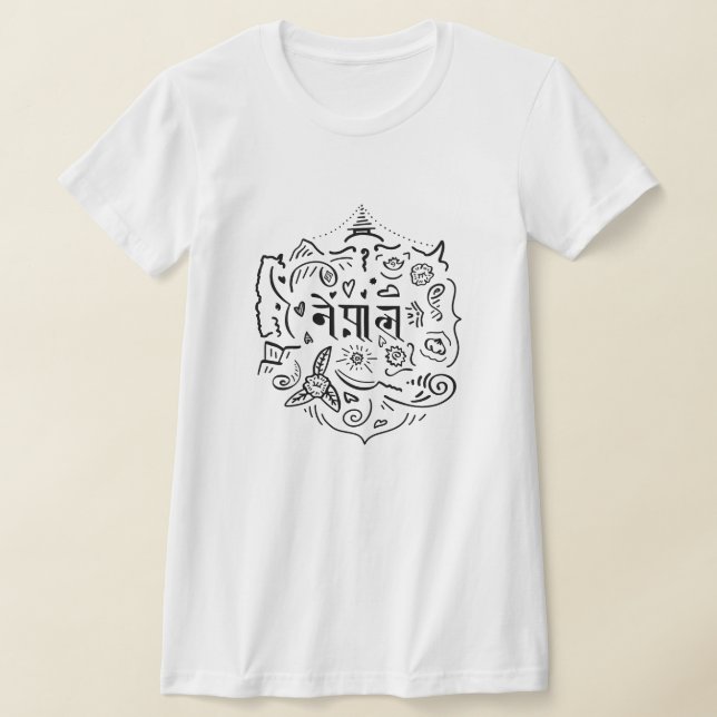 Camiseta Nepal Doodle (Postura )