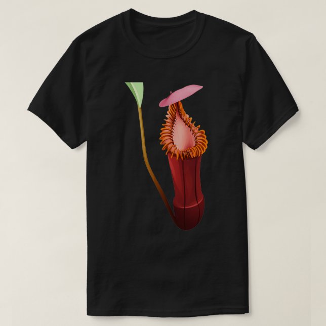 Camiseta Nepenthes Edwardsiana carnívoro lançador pl (Frente do Design)