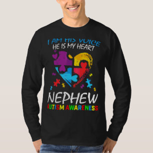 Camiseta Nephew Autismo Conscientista Sua Voz Meu Quebra-ca