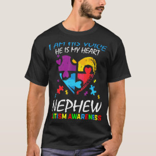 Camiseta Nephew Autismo Conscientista Sua Voz Meu Quebra-ca