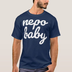 Camiseta Nepo Baby White - Típica Cursiva Engraçada