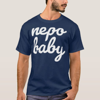 Camiseta Nepo Baby White - Típica Cursiva Engraçada