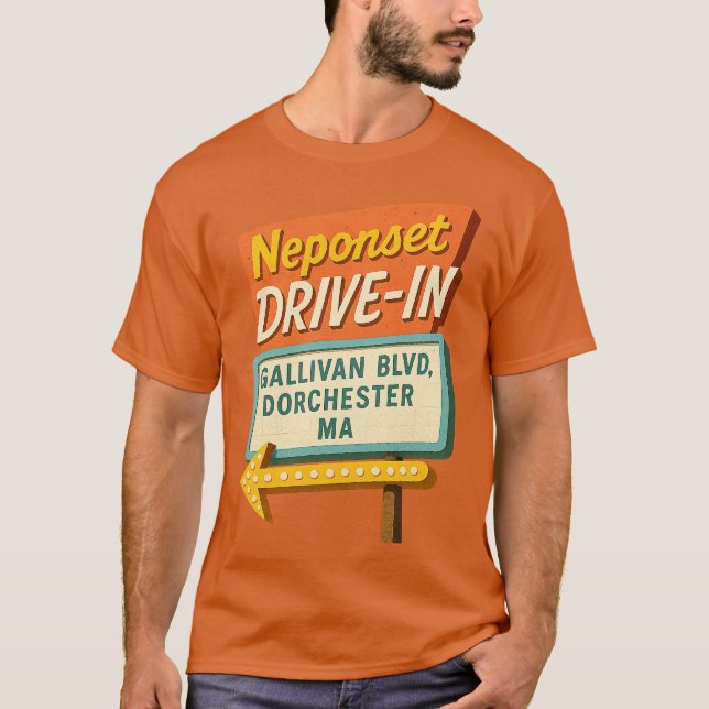 Camiseta Neponset Drive-In - Dorchester, MA (Frente)