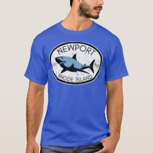 Camiseta Neport Rhode Island Fish Shark Fish Beach Vint
