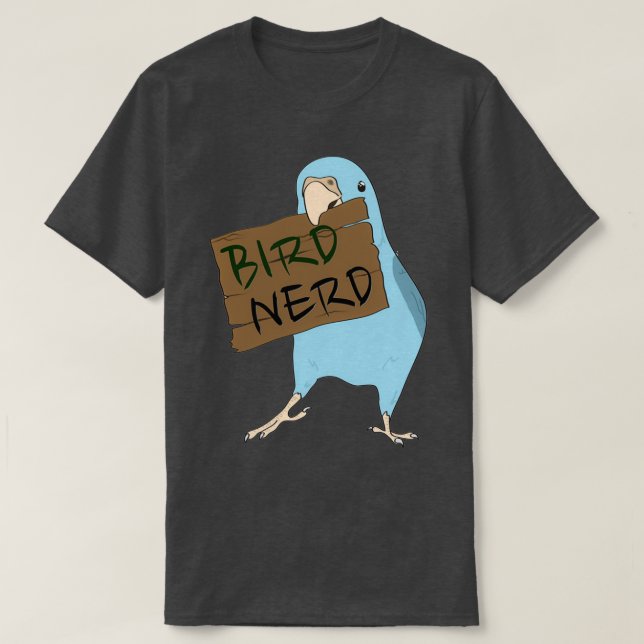 Camiseta Nerd 2 de aves (Frente do Design)