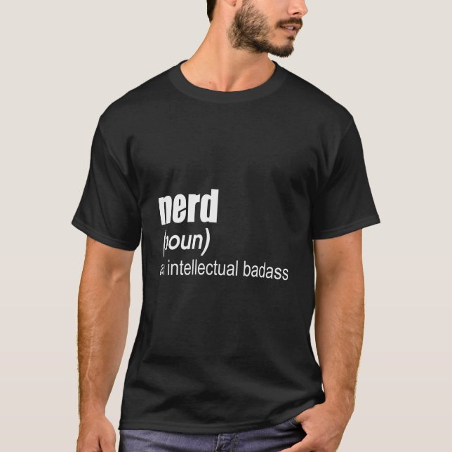 Camiseta Nerd An Intellectual Badass (Frente)
