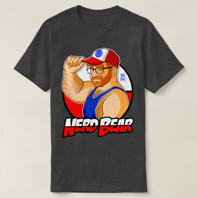 CAMISETA NERD BEAR GINGER (Frente do Design)