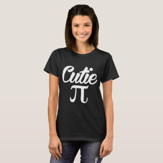 Camiseta Nerd cabido Pi da matemática do dia de Cutie Pi